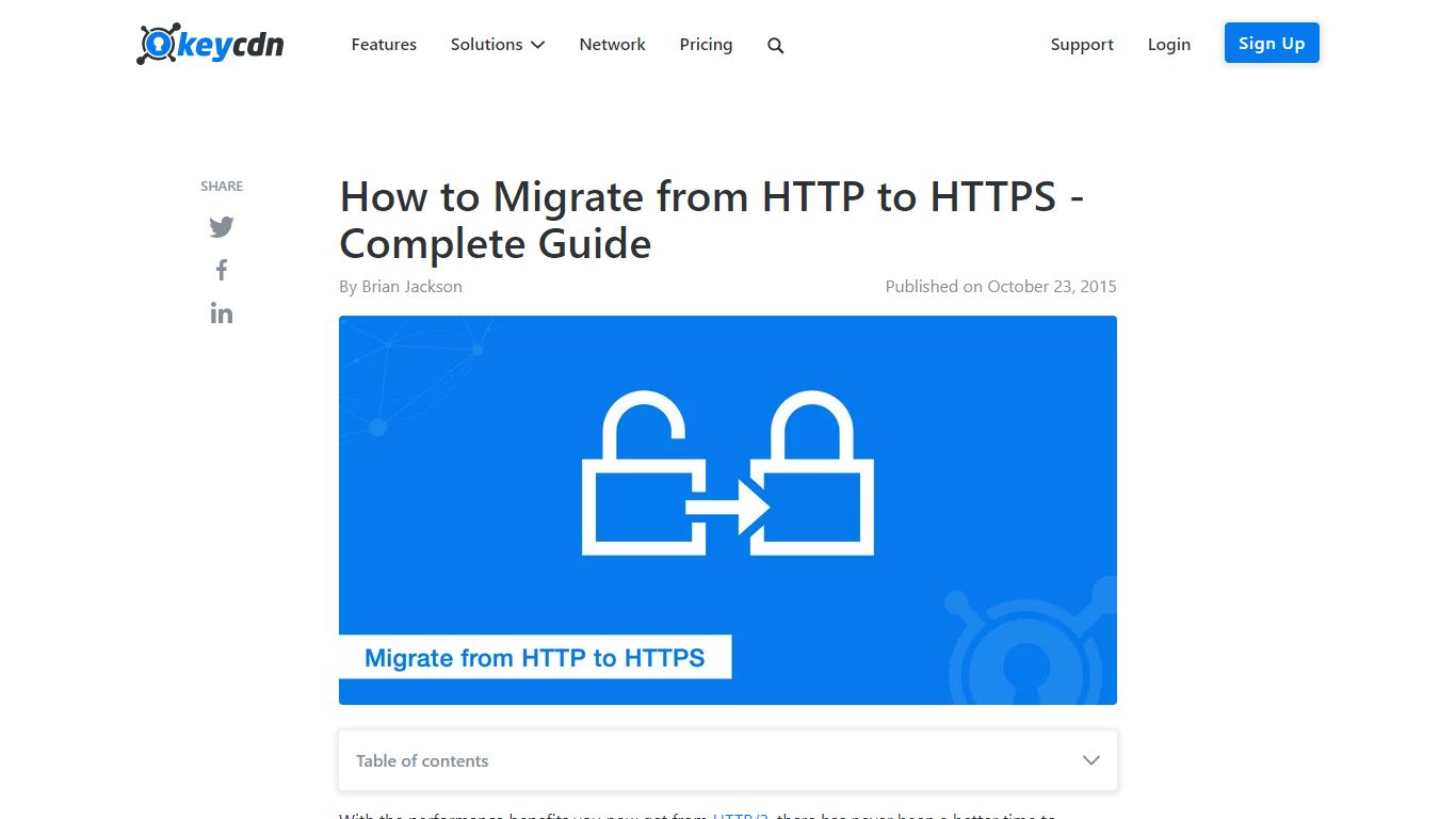 How to Migrate from HTTP to HTTPS - Complete Guide - KeyCDN